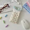5782 Bolsa Acolchoada Macia Acolchoada para Armazenamento de Óculos para Meninas, Estojo Portátil Anti-Pressão para Armazenamento de Óculos de Sol, Estojo de Óculos de Mão