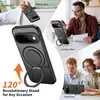 Funda Cruzada para Teléfono Google Compatible con Google 11 Pro a Prueba de Caídas Funda Protectora Mecha Soporte Giratorio 360 11A