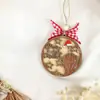 Decoración Navideña Colgante de Madera Colgantes de Pared Decoración de Árbol de Navidad Pequeños Colgantes de Madera Pequeños Colgantes Navideños de Madera