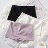 Ropa interior de algodón puro para niñas y estudiantes, talla grande, shorts de seguridad de corte plano, Panties de cuatro esquinas anti-exposición para mujer