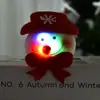 Oso Santa de Liquen Círculo de Palmadas Lindo Terciopelo Infantil Pulsera Luminosa Círculo de Palmadas Navideño Regalo