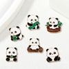 Insignia de Panda Lindo Guofeng Bambú Pequeño Panda Estilo Dulce Accesorios para Ropa Broche Decoración de Bolsa de Panda
