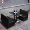 Conjunto de Móveis de Bar Estilo Industrial para Restaurantes Ocidentais, Cafés, Lojas de Sobremesas, Lojas de Chá com Leite e Quiosques de Churrasco com Assentos de Sofá