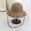 Chapéu de Pescador com Proteção Solar Ins, Chapéu de Palha Dobrável Fresco e Simples de Verão para Mulheres, Design Floral, Adequado para Passeios e Férias, Chapéu de Sol, Estilo Hyuna