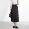 Saia Plissada Miyake Feminina de Comprimento Médio Meia-Saia Verão 2026 Novo Estilo Arte Plissada à Mão Meia-Saia Exquisita de Alta Qualidade