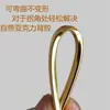 Tira de canto de borde dorado brillante en forma de U, tira de borde autoadhesiva para tablero de madera, tira de borde en forma de U para borde de puerta de armario, tira dorada brillante chapada