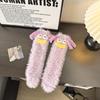 Calcetines feos, lindos y divertidos para mujer, calcetines hasta la pantorrilla para otoño e invierno, calcetines para dormir en el suelo, calcetines peludos, lindos y cálidos para parejas