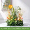 Pantalla de Ventana Floral Artificial de Gama Alta "Jardín de Monet" Pro