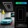 Luz LED de panal 6500K luz para lavado de autos 110-240v luz para estación de trabajo de detailing de autos, se puede empalmar, luz especializada para salas de lavado de autos