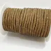 Tubo Redondo de Vidrio con Pedrería Transfronterizo Cordón Joyería Accesorios Ropa Accesorios Línea de Lazo Tubo de Diamante Mayoreo