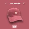 Cor de ameixa Chapéu Feminino Primavera e Verão Coreano-estilo All-match ins Boné de Beisebol Moda Moda Protetor Solar Patch R Carta Cap