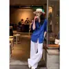 Nova Camisa de Manga Longa Fina de Algodão e Linho Branca para Primavera e Outono Top Colete Roupa Externa Jaqueta Pequena Cardigã Não Elástico Roupa Feminina