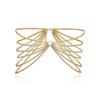 Joyería transfronteriza europea y americana, temperamento simple, personalidad multicapa, cadena corporal retro, borla geométrica exagerada para mujer, venta al por mayor