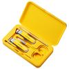 Conjunto de cortadores de unha portáteis anti-respingo transfronteiriços para beleza, ferramentas para unhas, cortadores de unha, conjunto de 5 peças, cortadores de unha