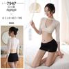 Ropa Interior Sexy Feimu Uniforme Sexy de Secretaria para Adultos para Mujer Europeo y Americano Set de Juego de Roles de Tentación Comercio Exterior 7947