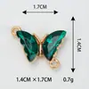 Pulseira Colar Pingente Acessório DIY Materiais Borboleta de Cinco Cores Liga Conector Duplo de Pingente