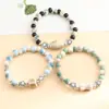 Nuevo Pulsera de Cerámica Jingdezhen Estilo Chino Estrella para Niñas, Pulsera de Cerámica Estilo Bosque Nicho con Cuentas, Lujo Ligero Estudiante al por Mayor