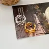 Anillo Abierto de Malla Hueca de Venta Caliente Transfronterizo para Mujer, Simple y Elegante, Anillo Versátil para el Dedo Índice, Accesorio de Joyería