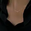 Colar Minimalista de Nó para Mulheres com Design Único, Corrente de Clavícula Simples Versátil Acessório Ins de Celebridade da Internet