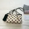 Bolso Casual de Lunares de Nicho Súper Popular para Mujer 2026 Nuevo Estilo Moda Versátil Bolso Cruzado Bolso de Mano para el Trabajo Bolso Cubo