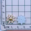 Broche para el Cabello, Hebilla de Zapato, Accesorios de Plástico para Ropa DIY, Mariposa con Perlas y Diamantes, Estilo Chanel, Flor