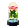Flor de Rosa Cubierta Acrílica Día de San Valentín Chino Día de la Madre Navidad Día de San Valentín Regalo Decoración de Escritorio Hecho a Mano