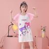 Comércio exterior Verão Menina Camisola Fina Curto-manga Infantil Pijamas Do Bebê Meia-manga Menina Vestido de Verão Roupas Para Casa