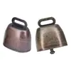 Campana de Ganado Metálica Vintage para Ganado y Mascotas, Campana de Hierro Forjado con Cabeza Plana, Sonido Nítido, Campana de Cobre Navideña en Stock Transfronterizo de Fábrica
