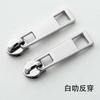 Estilo Grueso En Stock No. 5 Deslizadores Chapados de Forma Cuadrada, Deslizador de Aleación de Zinc, Metal, Resina, Nylon, Deslizador de Dientes de Cobre