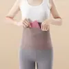 Cinturón de Cintura de Doble Bolsillo con Bolsillos, Estilo de Terciopelo Térmico Cálido, Puede Sostener Bolsas Calentadoras, Cinturón de Cintura para Protección contra el Frío Abdominal, Cintura Caliente, Adecuado para Deportes