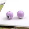 Cuentas de billar de color de 16 mm, cuentas de agujero recto, cuentas sueltas, pulsera de acrílico, joyería DIY, accesorios semiacabados hechos a mano