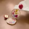 Pendientes Vintage de Gota de Aceite con Flores Secas Estilo Francés para Mujer, Pendientes de Chica Pastoral Ámbar de Nicho, Pinzas para Orejas de Espiral de Mosquitos, Accesorios para Orejas