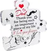 Nuevos Adornos Acrílicos Transparentes de Amazon para Papá, Regalo de Cumpleaños del Día del Padre, Bendiciones, Decoraciones de Escritorio