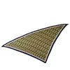 Bufanda Triangular Pequeña de Nuevo Estilo con Estampado Geométrico y Patrón de Espiga, Chal de Protección Solar para Viaje, Fábrica Fuente Mayorista