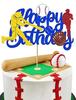 Tarjeta de pastel de béisbol deportivo de venta transfronteriza de Amazon, decoración para fiesta de cumpleaños de un bebé.
