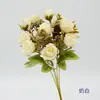 Flor de Rosa Artificial Burbuja Rosa Rosa Barbie Ramo de Rosas Arreglo para Escena de Boda Caja de Flores con Flores Decoración para Sala de Estar
