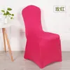 Fundas Elásticas Rojas y Blancas para Sillas de Restaurantes, Banquetes y Hoteles, Cobertura Total, a Prueba de Polvo, Fundas para Sillas de Boda, Fundas de Taburete de una Pieza