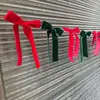 Árbol de Navidad de Terciopelo Transfronterizo Decoración Festiva Lazo Guirnalda Pared Ventana Fondo Colgante Adorno para el Hogar