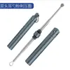 Recogedor de Oídos Portátil de Acero Inoxidable, Herramienta de Limpieza de Oídos Desmontable y Almacenable, con Anillo para Colgar para Uso Personal en Casa