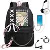 Nueva mochila escolar de anime para estudiantes, adolescentes y niñas, con temática de espías y juegos de rol.