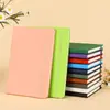 Diário de Papelaria Estudantil de Cor Sólida, Caderno Mini Simples para Escritório, Caderno com Encadernação em Fita, Personalizável