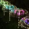 Luces de Medusa de Nuevo Estilo con Enchufe al Suelo y Cambio de Color Multicolor, Luces Solares para Césped para Decoración de Jardín e Iluminación Ambiental Exterior