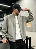 Jaqueta Masculina de Couro PU Tie-Dye Retrô Americana Outono Desconstruída Estilo Workwear Celeiro Vibe de Alto Padrão Canalha Legal Jaqueta Biker