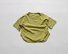 2026 Otoño Ropa Interior Básica para Niños Estilo Coreano Camiseta para Niñas Cuello Redondo Corte Holgado Top de Verano para Niños Manga Corta Algodón Versátil