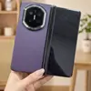 Aplicable para Huawei MateX7 Protección de Bisagra de Doble Eje Textura de Fibra de Carbono Funda para Teléfono MateX6 Sensación Ligera Negro Translúcido