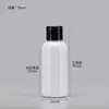 Botellas de Plástico Transparentes con Tapa abatible en stock 30 50 100ml Flexibles para Loción Cosmética Botellas Dispensadoras con Tapa de Mariposa