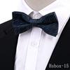 Nueva Corbata de Anacardo para Hombre Accesorios de Traje de Boda de Alta Gama Moda Pajarita Negra Roja de Doble Capa