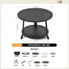 Estufa para preparar té y asar a la parrilla, el más vendido transfronterizo, juego completo de electrodomésticos para el hogar, mesa de reunión integrada, parrilla para barbacoa de invierno