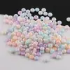 6mm Crema Macarrón Vidrio Agujero Recto Cuentas de Arroz DIY Hecho a Mano Casero Pulsera Collar Joyería con Cuentas Material Accesorios