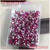 Rhinestones Irregulares de Fondo Plano para Uñas, 1440 Piezas, Venta al por Mayor, Cristales de Vidrio Mixtos en Color Blanco Transparente y Champaña, Decoraciones para Uñas